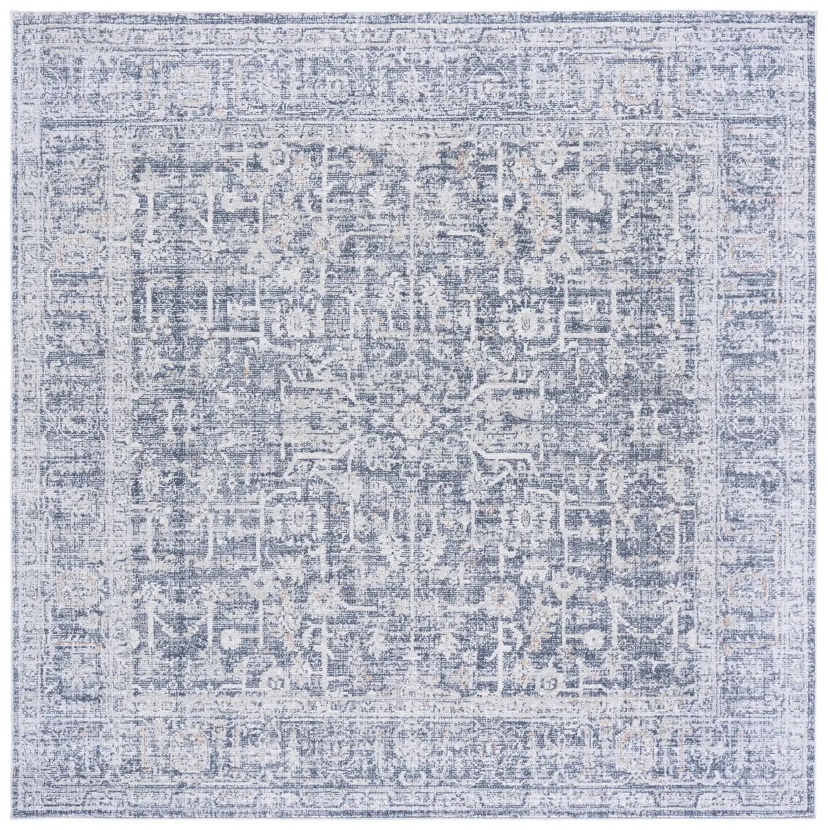 Safavieh Hunter 100 6'-7" x 6'-7" Rug in Ivory / Dark Grey / Sage