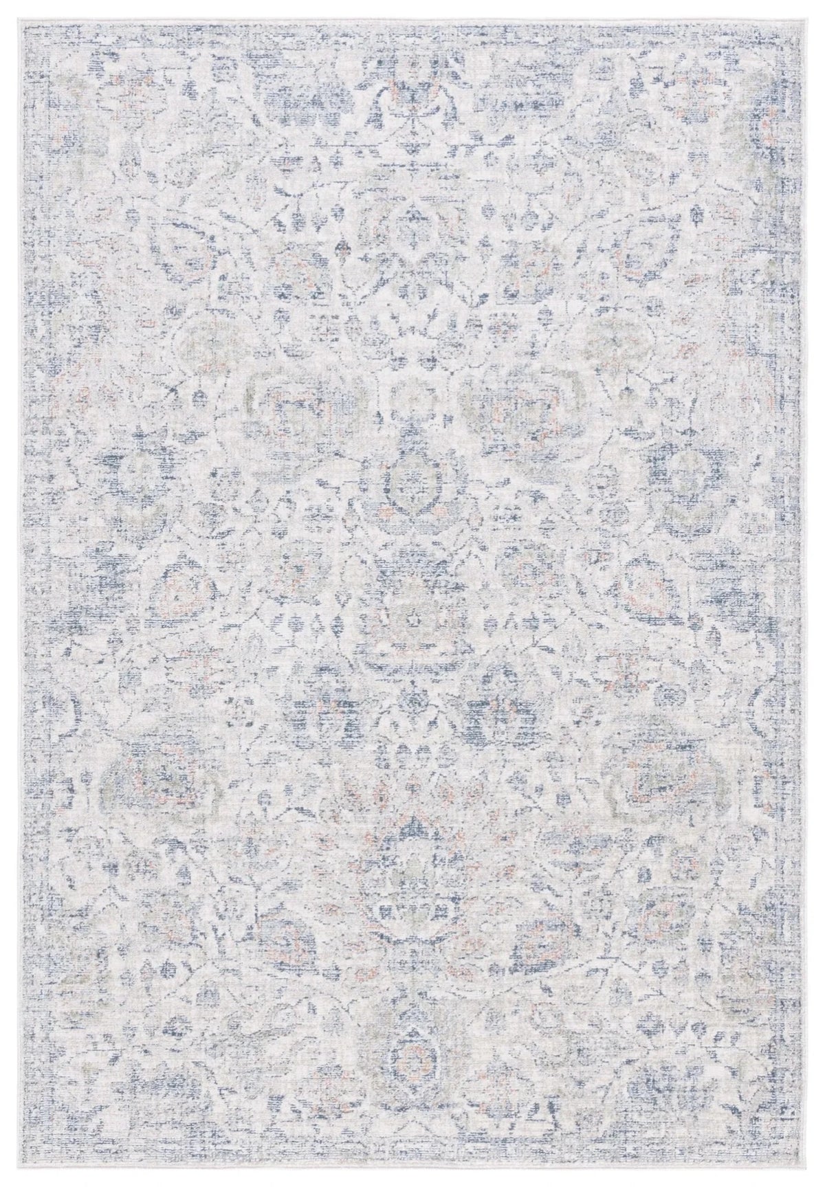 Safavieh Hunter 100 4'-0" x 6'-0" Rug in Ivory / Dark Grey / Sage