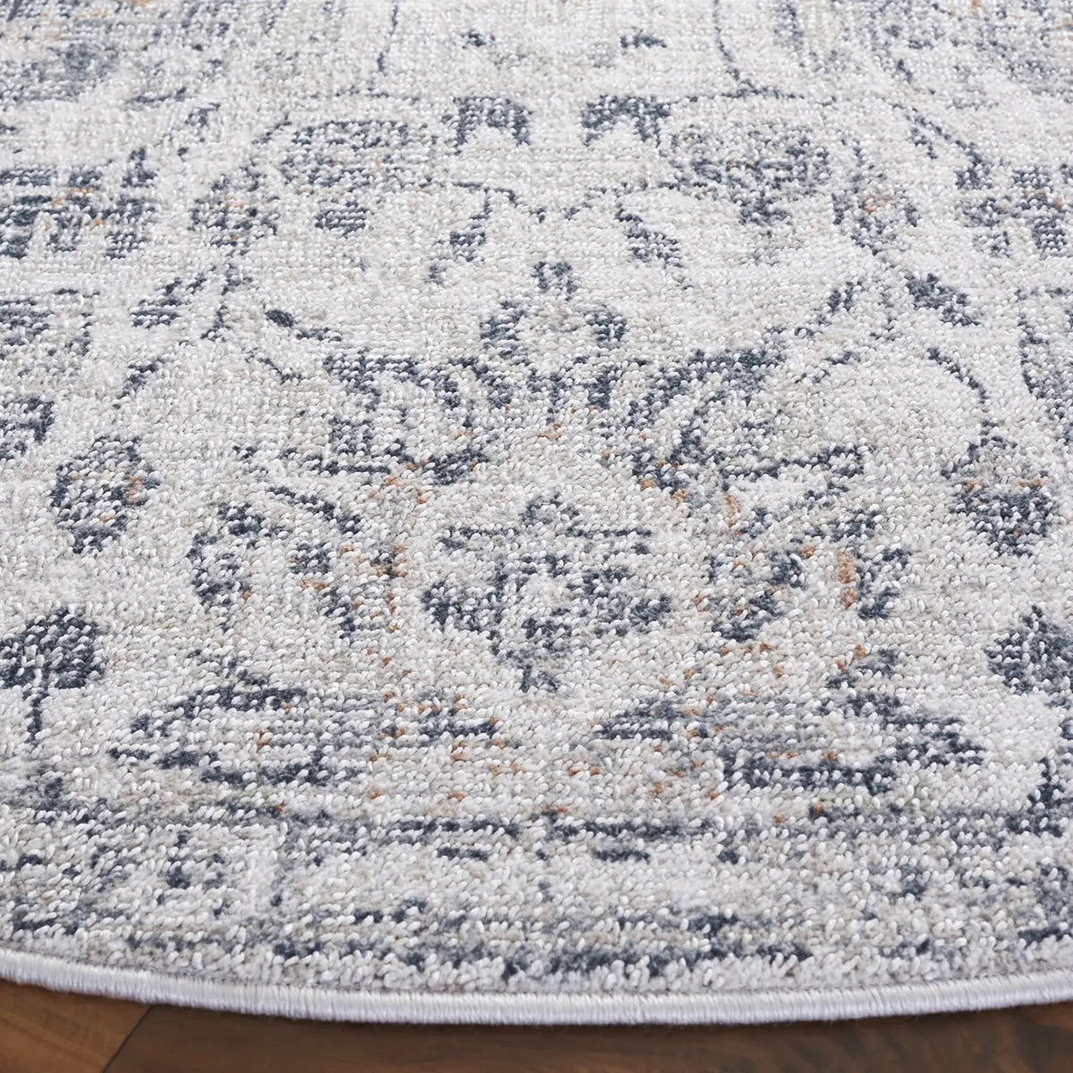 Safavieh Hunter 100 6'-7" x 6'-7" Rug in Ivory / Dark Grey / Sage