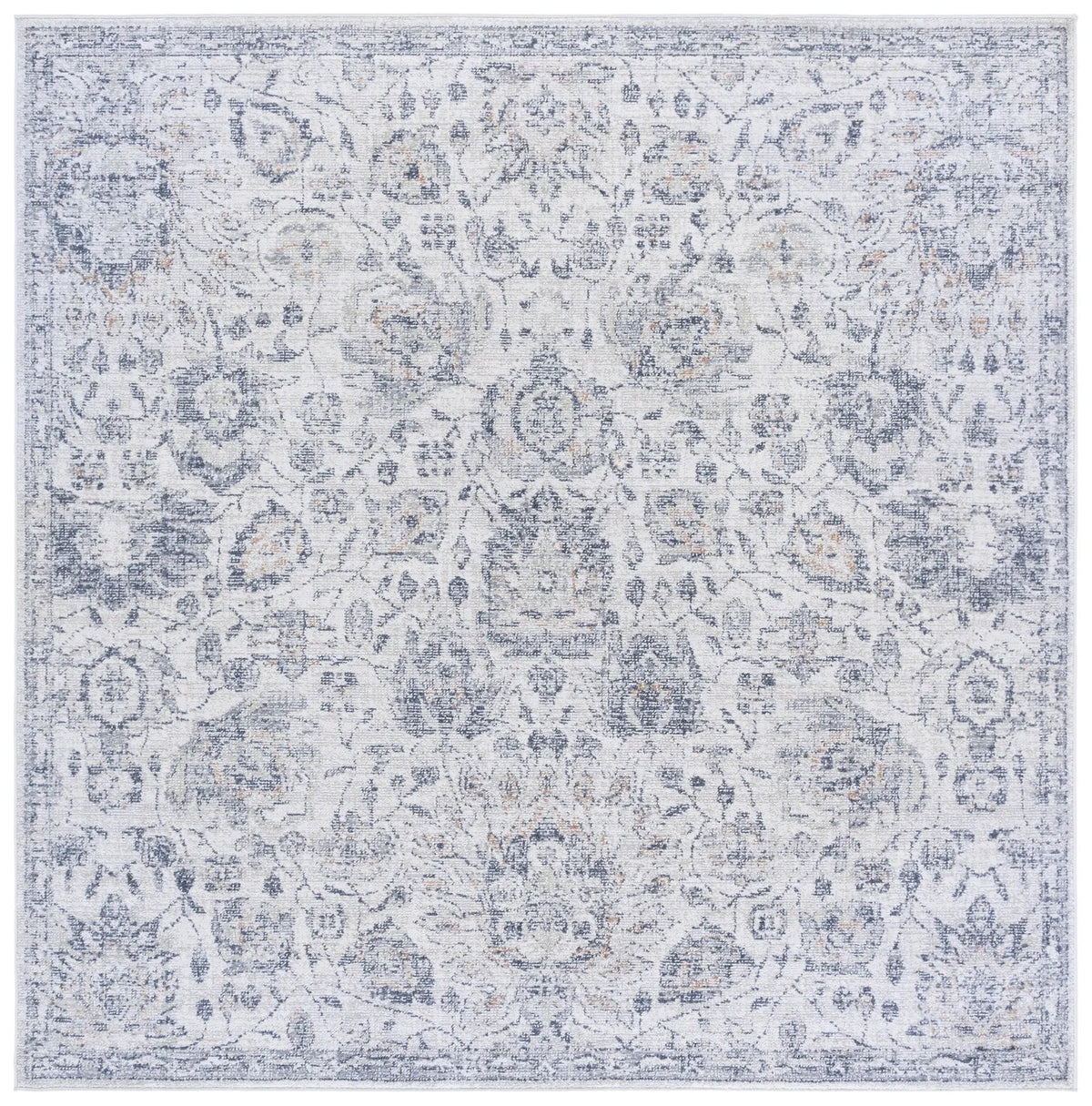 Safavieh Hunter 100 6'-7" x 6'-7" Rug in Ivory / Dark Grey / Sage