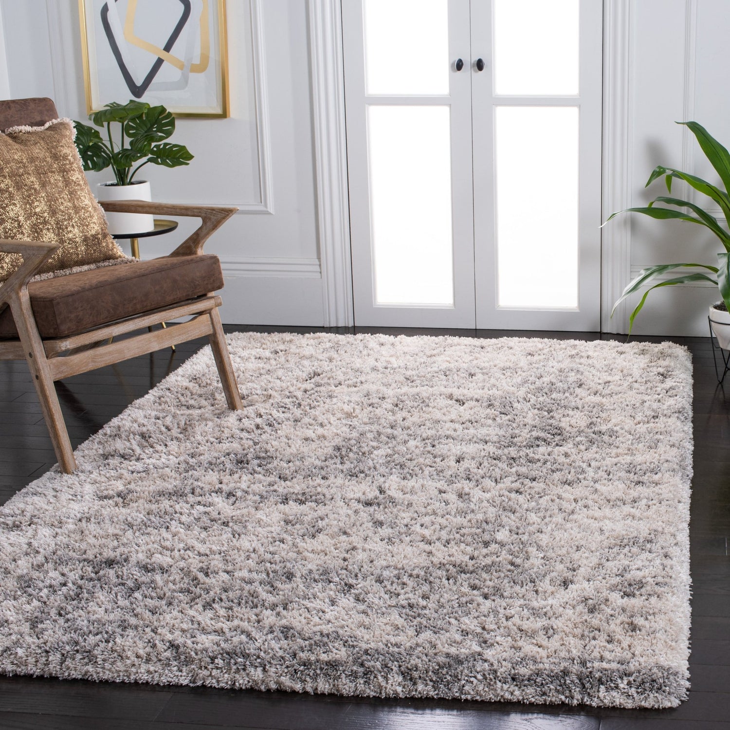 Safavieh Iceland Shag Isg511A Ivory/Grey Rug - Safavieh - isg511a - 4