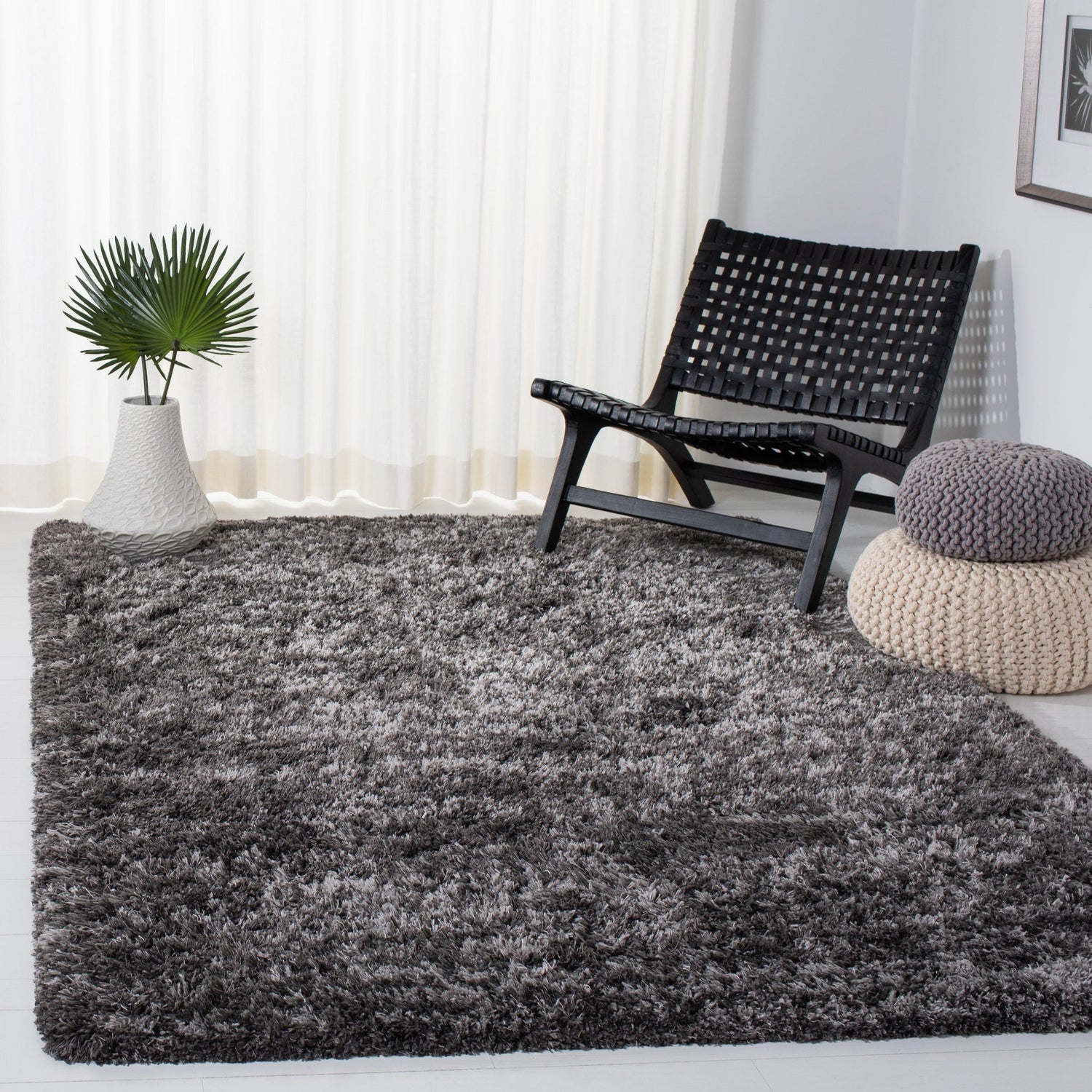 Safavieh Iceland Shag Isg511H Dark Grey/Ivory Rug - Safavieh - isg511h - 4