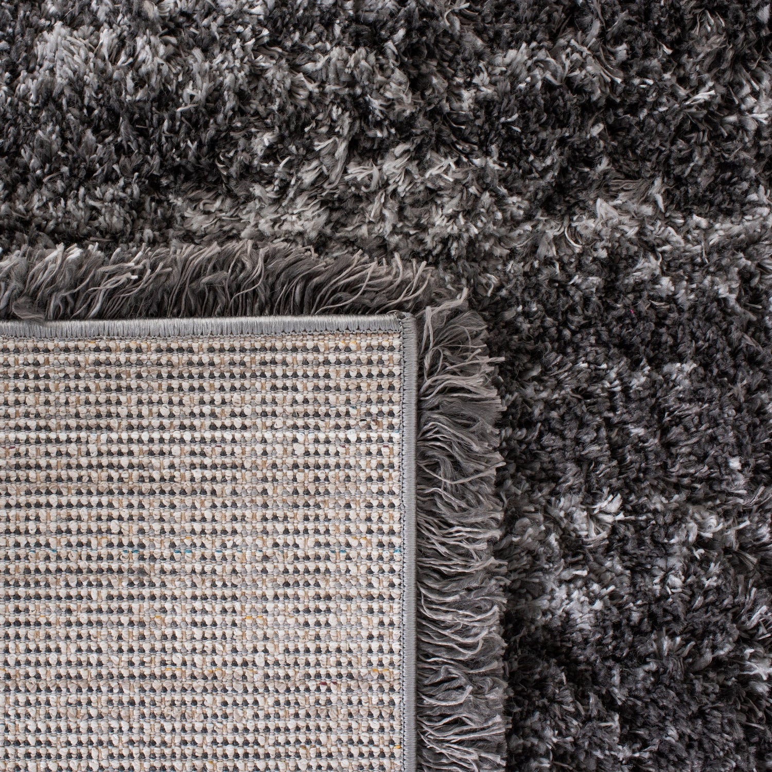 Safavieh Iceland Shag Isg511H Dark Grey/Ivory Rug - Safavieh - isg511h - 7r