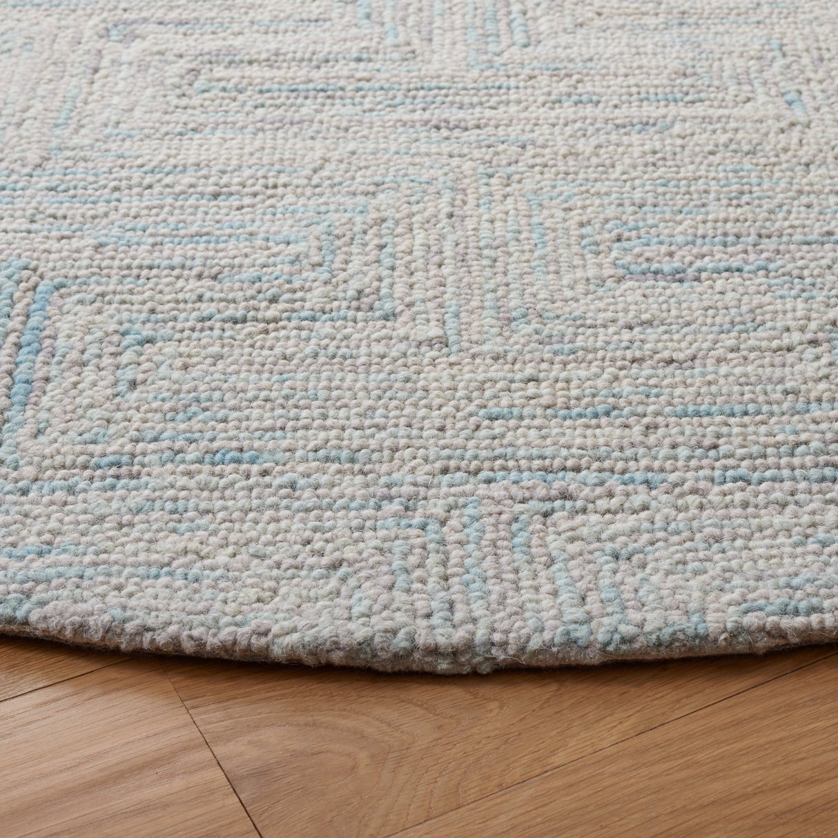 Safavieh Ikat Ikt101K Teal/Grey Rug - Safavieh - ikt101k - 3