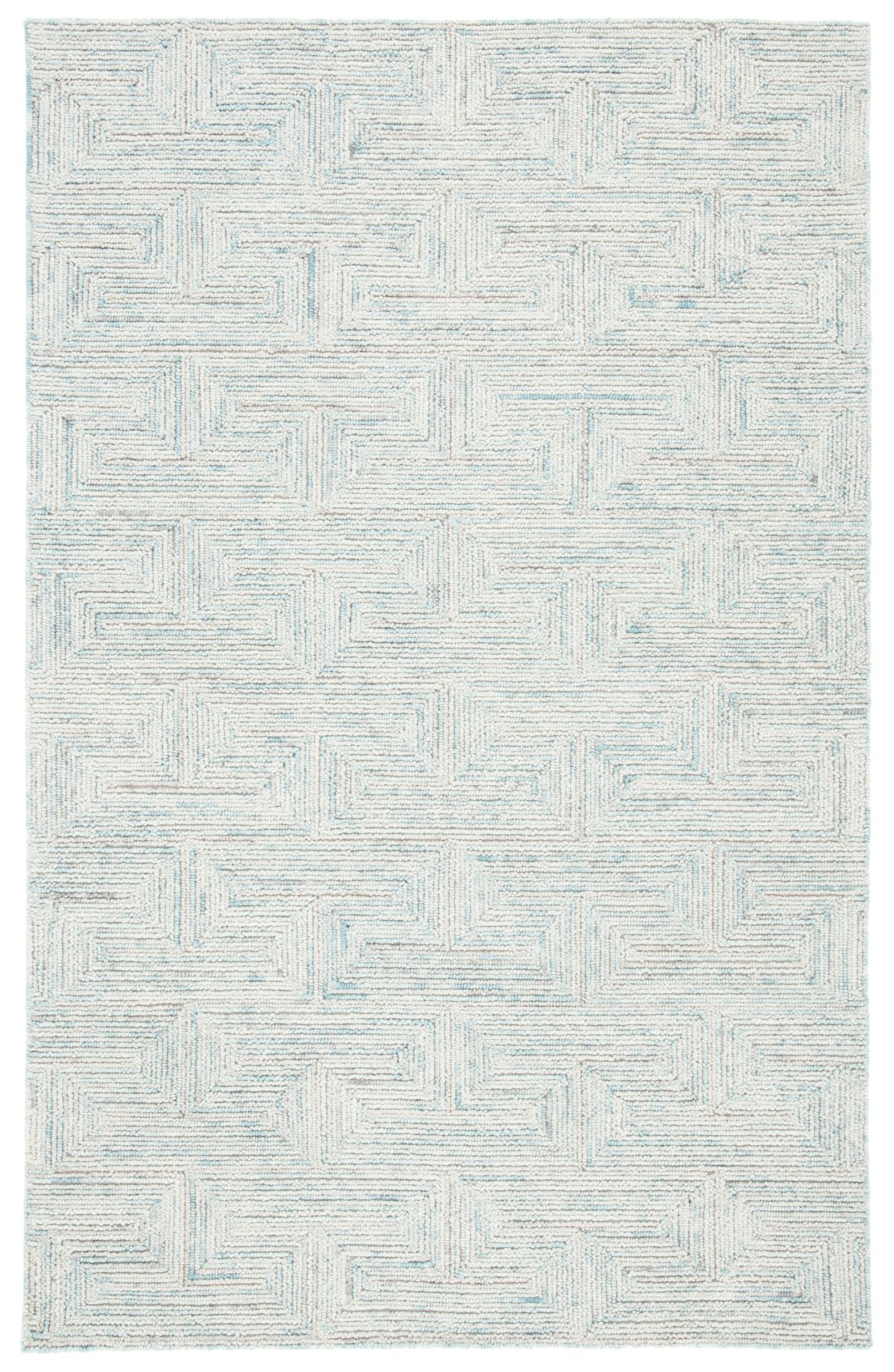 Safavieh Ikat Ikt101K Teal/Grey Rug - Safavieh - ikt101k - 3