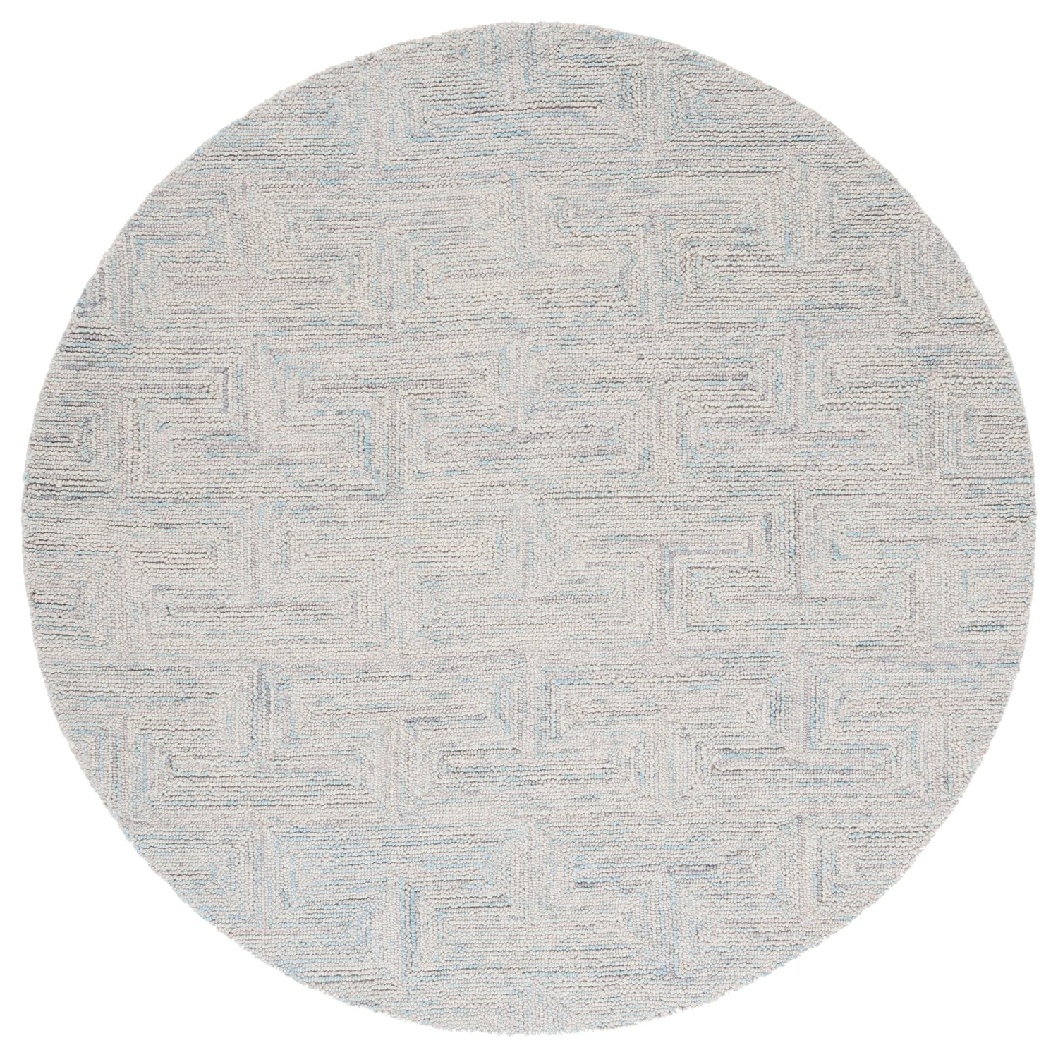 Safavieh Ikat Ikt101K Teal/Grey Rug - Safavieh - ikt101k - 6r
