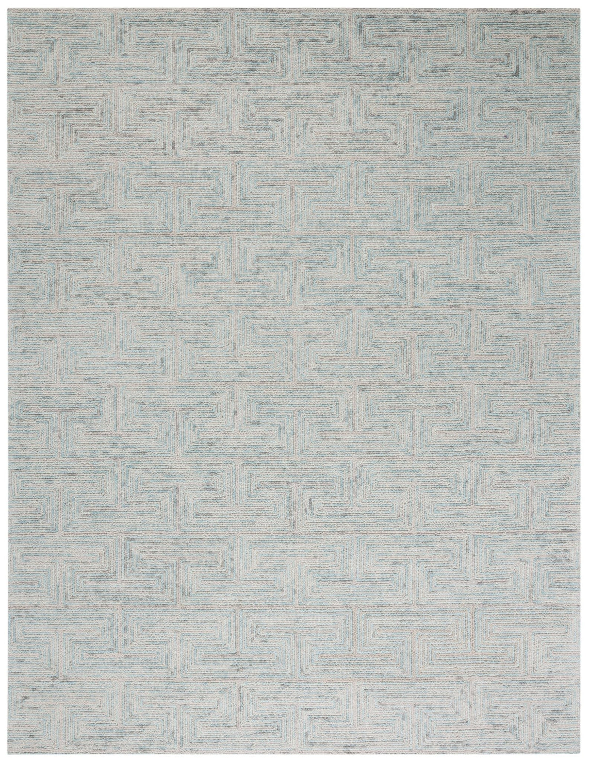 Safavieh Ikat Ikt101K Teal/Grey Rug - Safavieh - ikt101k - 6r