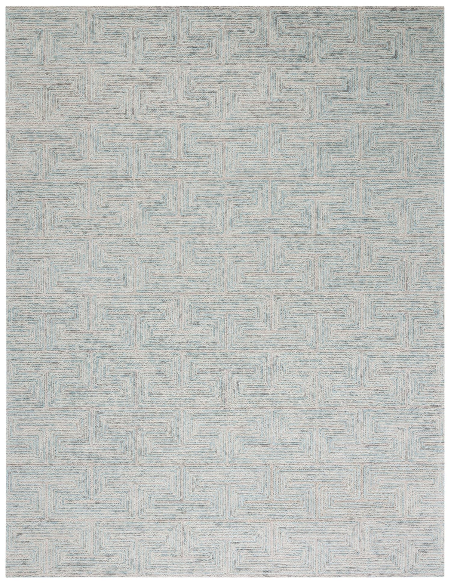 Safavieh Ikat Ikt101K Teal/Grey Rug - Safavieh - ikt101k - 6r
