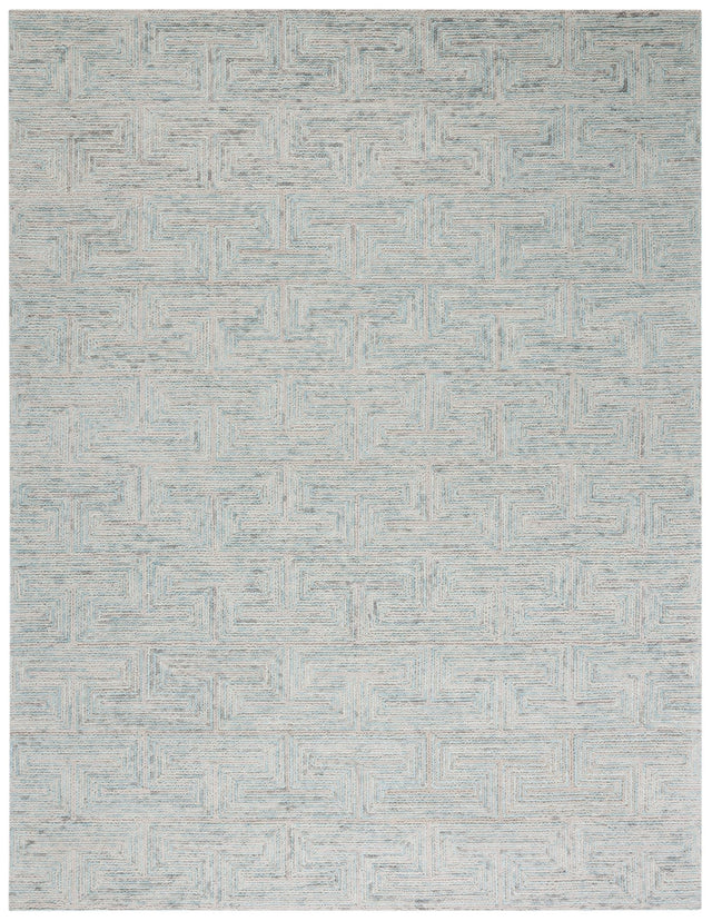 Safavieh Ikat Ikt101K Teal/Grey Rug - Safavieh - ikt101k - 6r