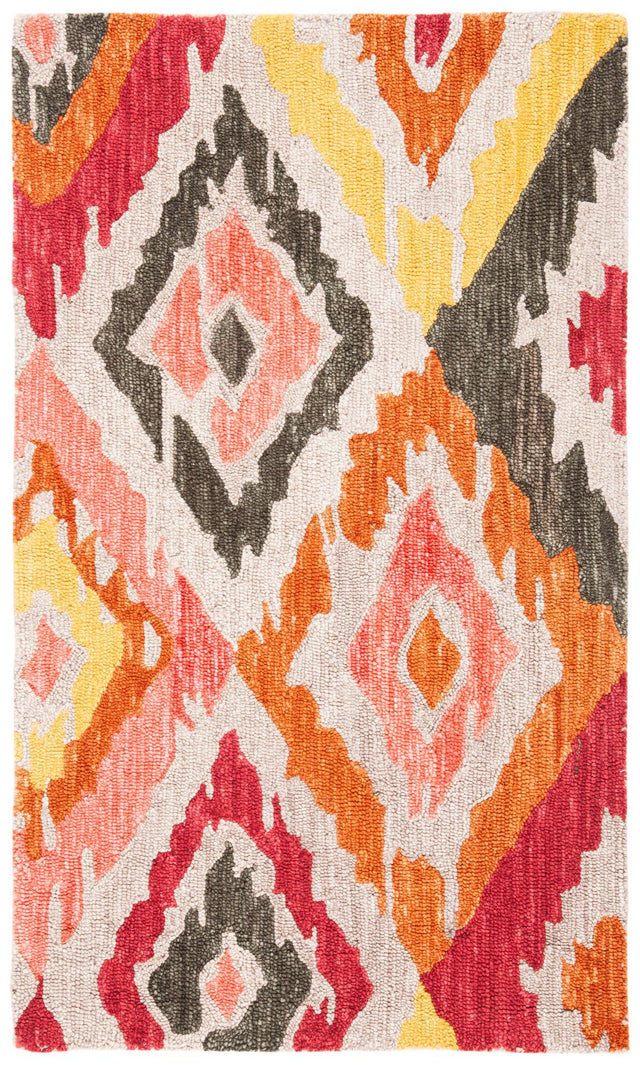 Safavieh Ikat Ikt337B Beige/Pink Rugs - Safavieh - ikt337b - 6r