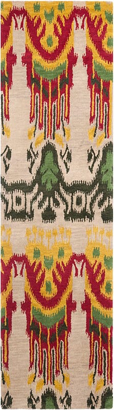 Safavieh Ikat Ikt464A Beige / Yellow Rugs - Safavieh - ikt464a - 28