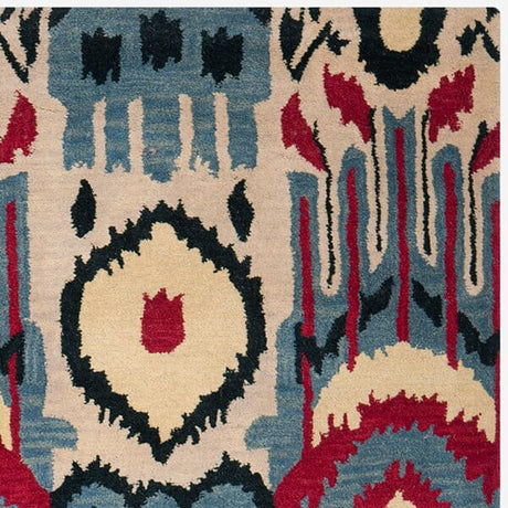 Safavieh Ikat Ikt466A Beige / Blue Rugs - Safavieh - ikt466a - 2