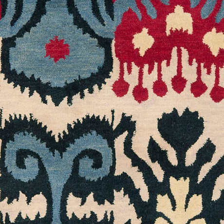 Safavieh Ikat Ikt466A Beige / Blue Rugs - Safavieh - ikt466a - 2