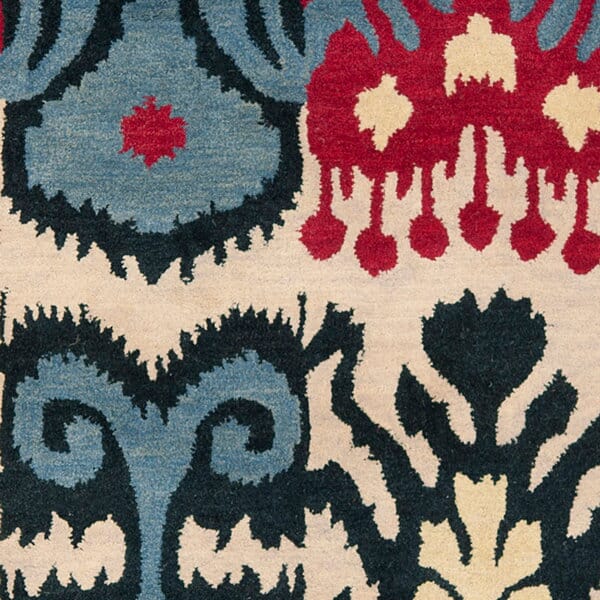 Safavieh Ikat Ikt466A Beige / Blue Rugs - Safavieh - ikt466a - 2
