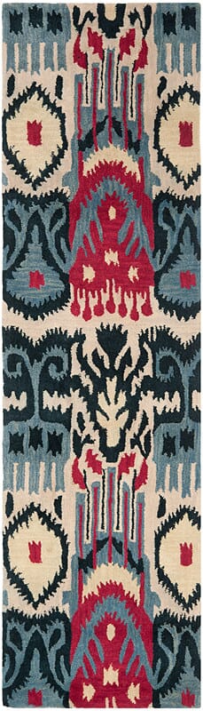 Safavieh Ikat Ikt466A Beige / Blue Rugs - Safavieh - ikt466a - 28