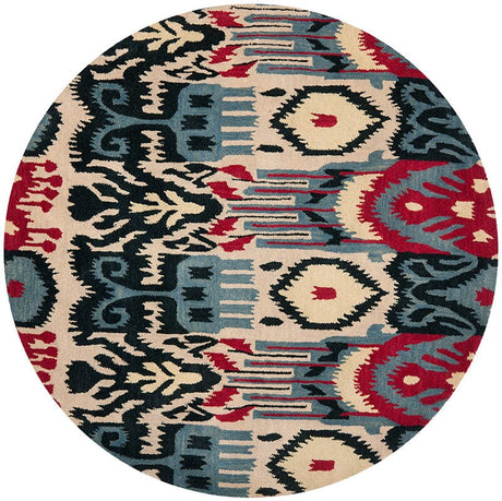 Safavieh Ikat Ikt466A Beige / Blue Rugs - Safavieh - ikt466a - 6r