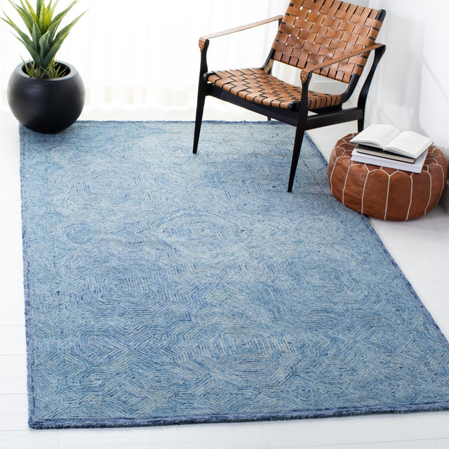 Safavieh Ikat Ikt506M Blue Rugs - Safavieh - ikt506m - 3