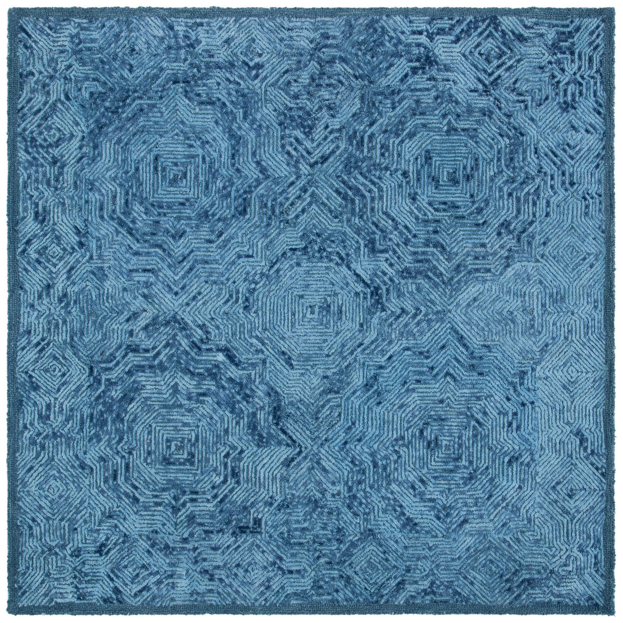 Safavieh Ikat Ikt506N Dark Blue Rugs - Safavieh - ikt506n - 6sq
