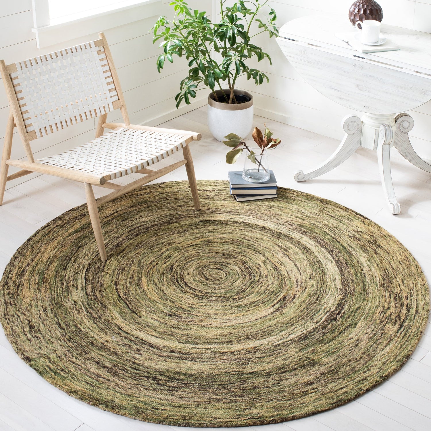 Safavieh Ikat Ikt633Y Green Rugs - Safavieh - ikt633y - 6r