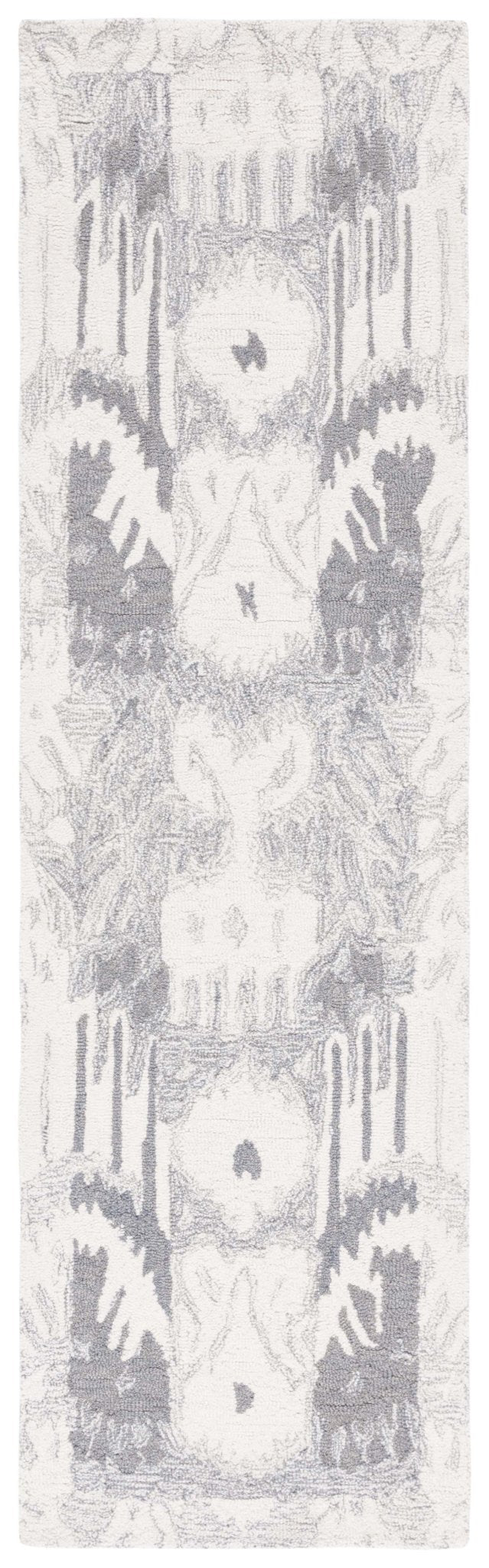 Safavieh Ikat Ikt651F Light Grey/Ivory Rug - Safavieh - ikt651f - 28