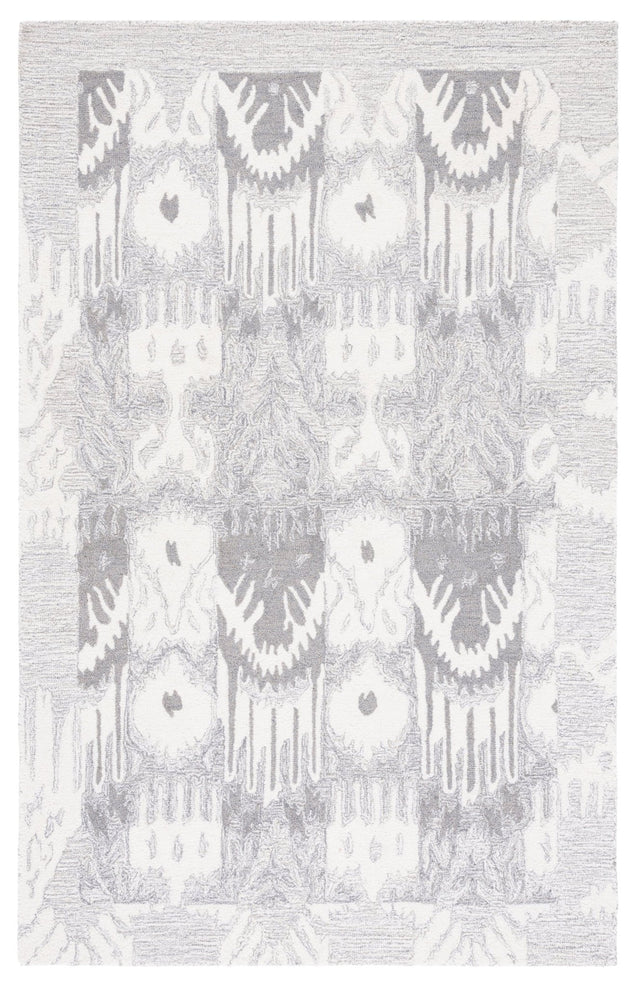 Safavieh Ikat Ikt651F Light Grey/Ivory Rug - Safavieh - ikt651f - 3