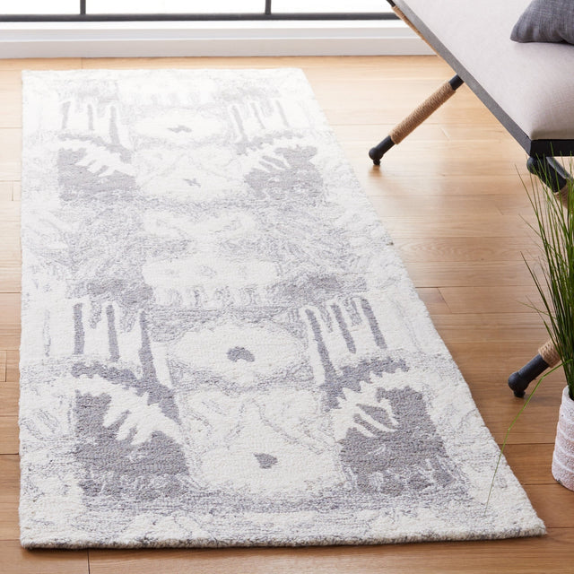 Safavieh Ikat Ikt651F Light Grey/Ivory Rug - Safavieh - ikt651f - 6r