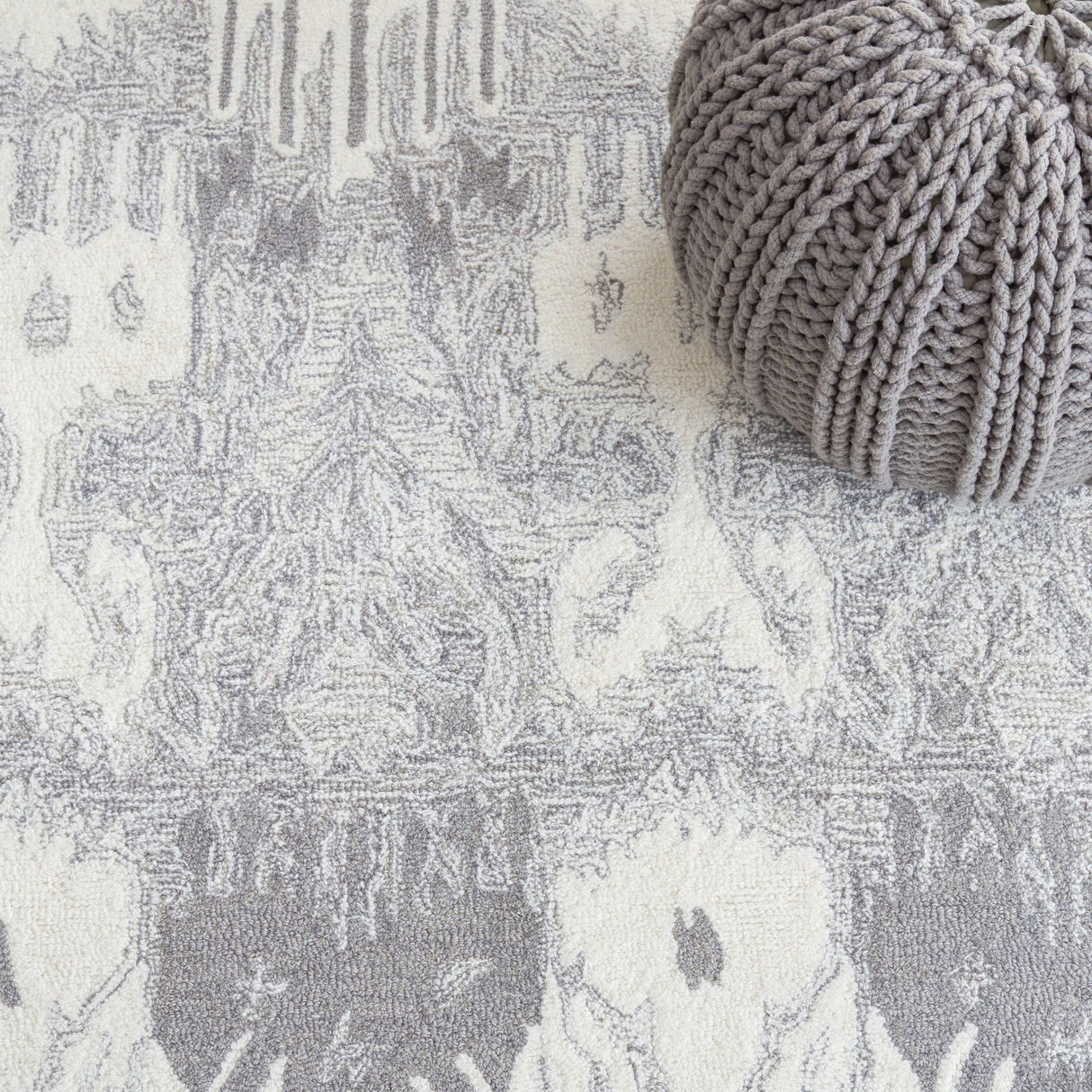 Safavieh Ikat Ikt651F Light Grey/Ivory Rug - Safavieh - ikt651f - 6r