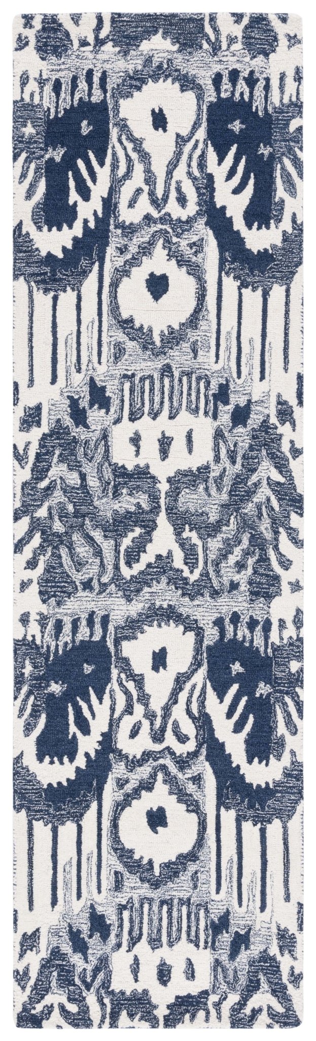 Safavieh Ikat Ikt651M Blue/Ivory Rug - Safavieh - ikt651m - 28