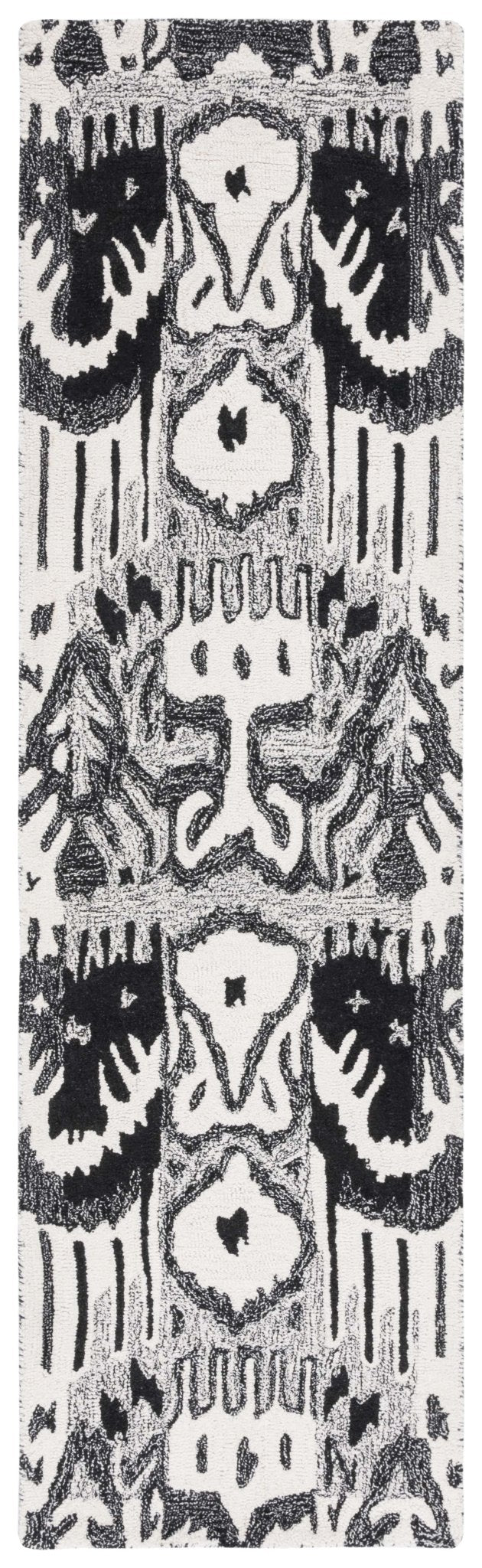 Safavieh Ikat Ikt651Z Black/Ivory Rug - Safavieh - ikt651z - 28