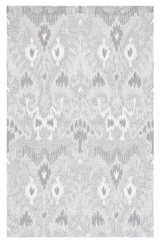 Safavieh Ikat Ikt652F Grey/Ivory Rug - Safavieh - ikt652f - 3