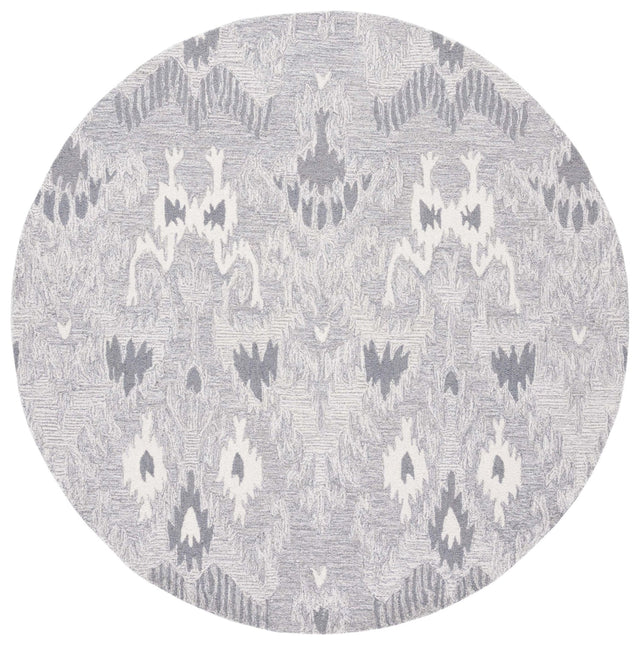 Safavieh Ikat Ikt652F Grey/Ivory Rug - Safavieh - ikt652f - 6r