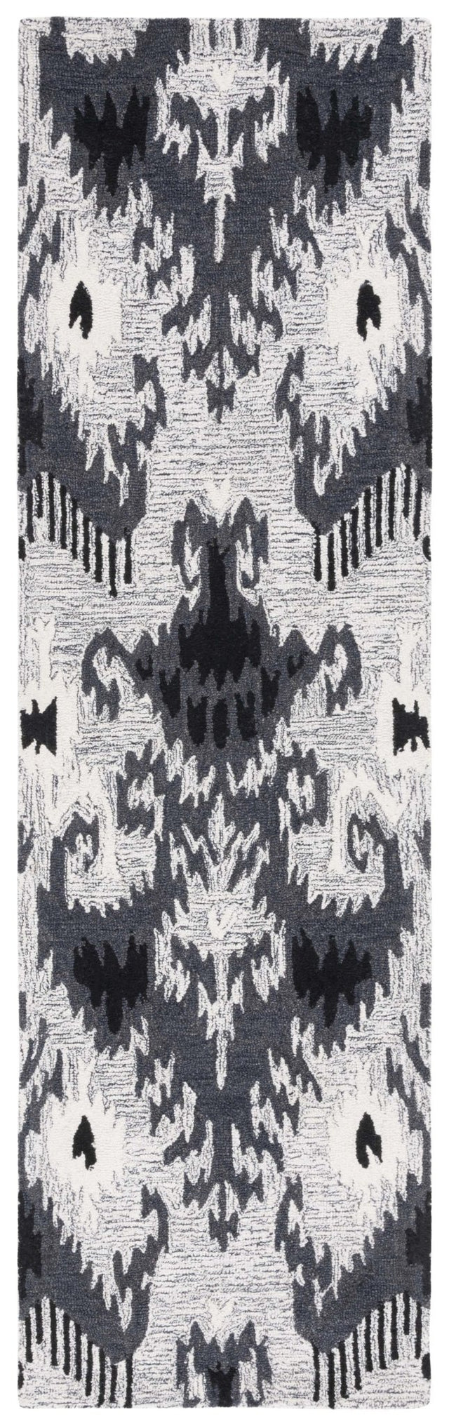 Safavieh Ikat Ikt652Z Grey/Black Rug - Safavieh - ikt652z - 28