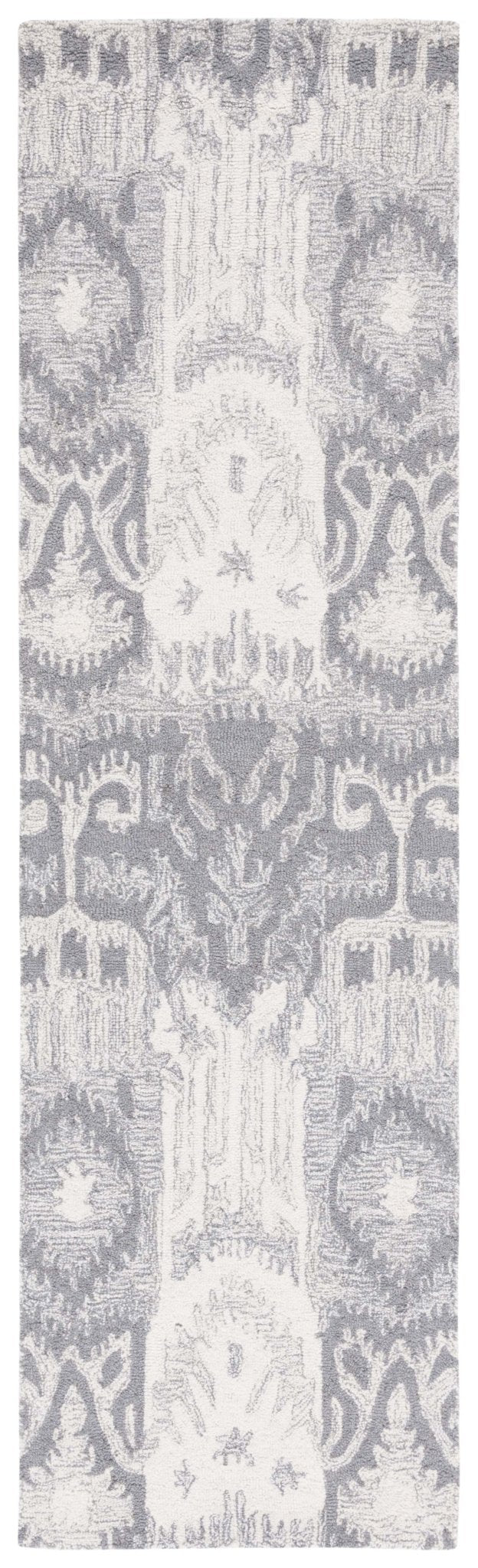 Safavieh Ikat Ikt653F Grey/Ivory Rug - Safavieh - ikt653f - 28