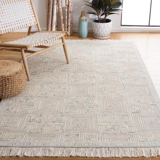 Safavieh Ikat Ikt802B Ivory/Grey Rug - Safavieh - ikt802b - 3