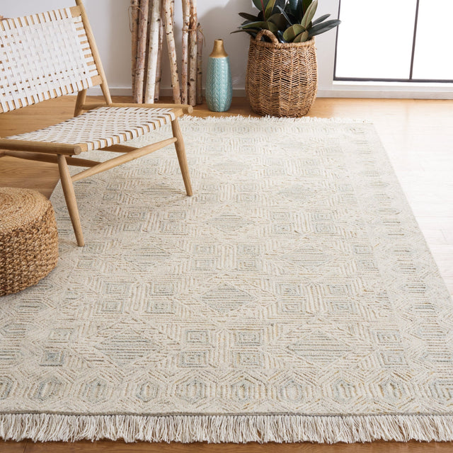 Safavieh Ikat Ikt804B Ivory/Grey Rug - Safavieh - ikt804b - 3