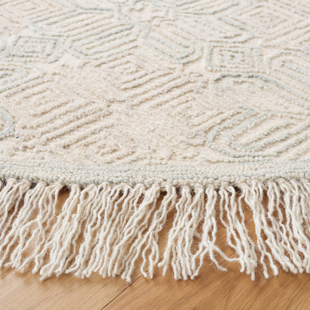 Safavieh Ikat Ikt805B Ivory/Light Blue Rug - Safavieh - ikt805b - 3