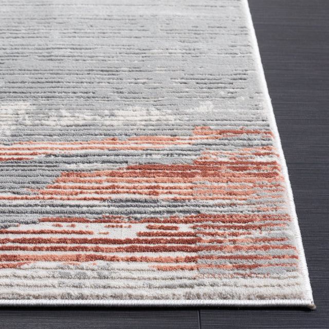 Safavieh Invista Inv534F Light Grey/Rust Rug - Safavieh - inv534f - 7r