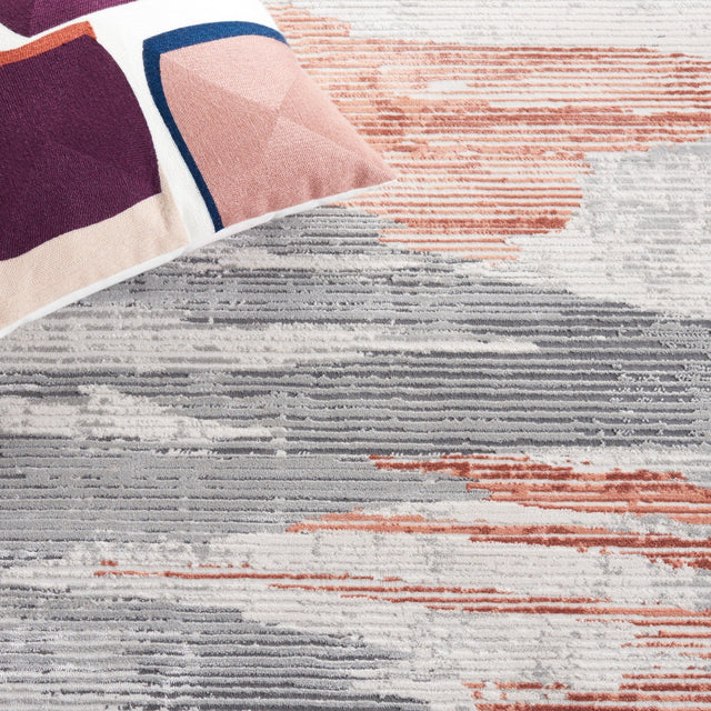 Safavieh Invista Inv534F Light Grey/Rust Rug - Safavieh - inv534f - 7r