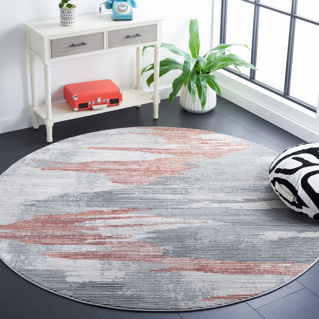 Safavieh Invista Inv534F Light Grey/Rust Rug - Safavieh - inv534f - 7r