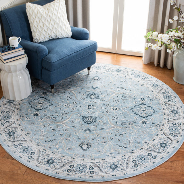Safavieh Isabella Isa912M Light Blue/Cream Rug - Safavieh - isa912m - 7sq