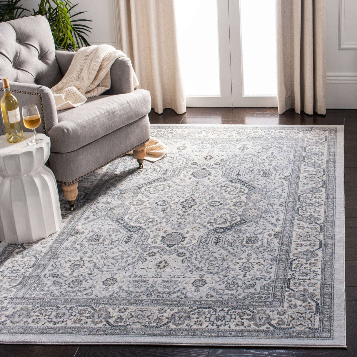 Safavieh Isabella Isa916G Grey/Cream Rugs - Safavieh - isa916g - 3