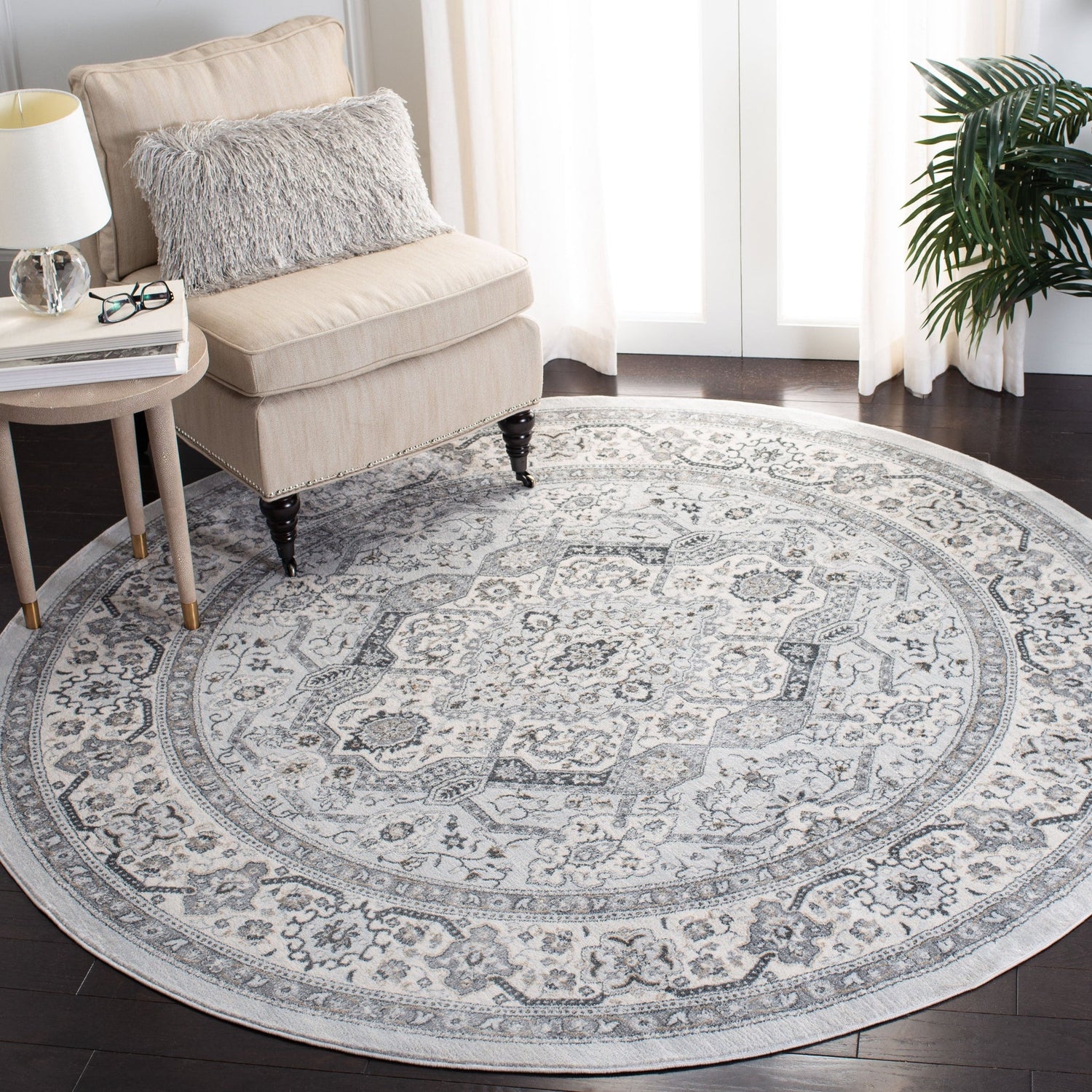 Safavieh Isabella Isa916G Light Grey/Cream Rug - Safavieh - isa916g - 8r