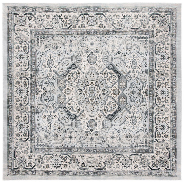 Safavieh Isabella Isa916H Dark Grey/Cream Rug - Safavieh - isa916h - 7sq