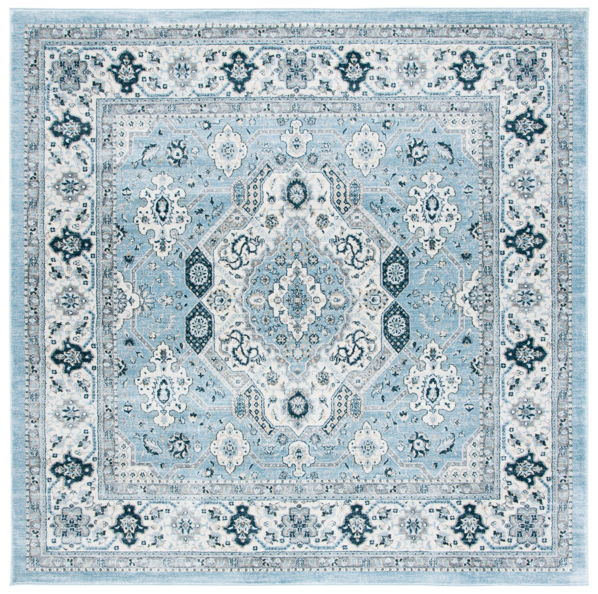 Safavieh Isabella Isa916M Blue/Creme Rug - Safavieh - isa916m - 4sq