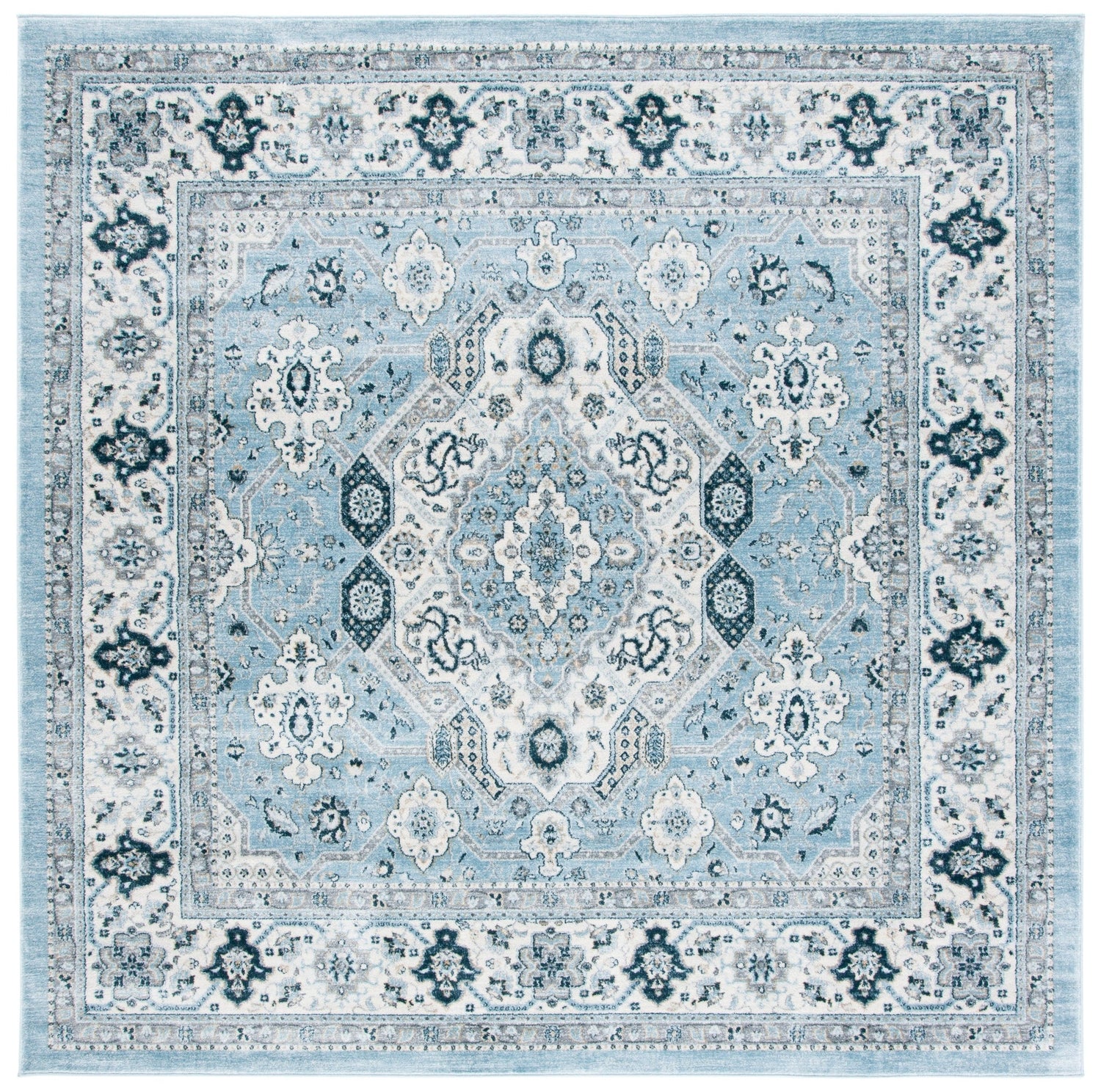 Safavieh Isabella Isa916M Blue/Creme Rug - Safavieh - isa916m - 4sq