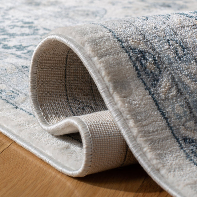 Safavieh Isabella Isa919A Cream/Dark Blue Rug - Safavieh - isa919a - 4sq