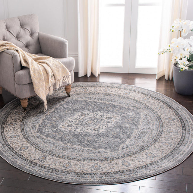 Safavieh Isabella Isa919F Grey/Cream Rug - Safavieh - isa919f - 7sq