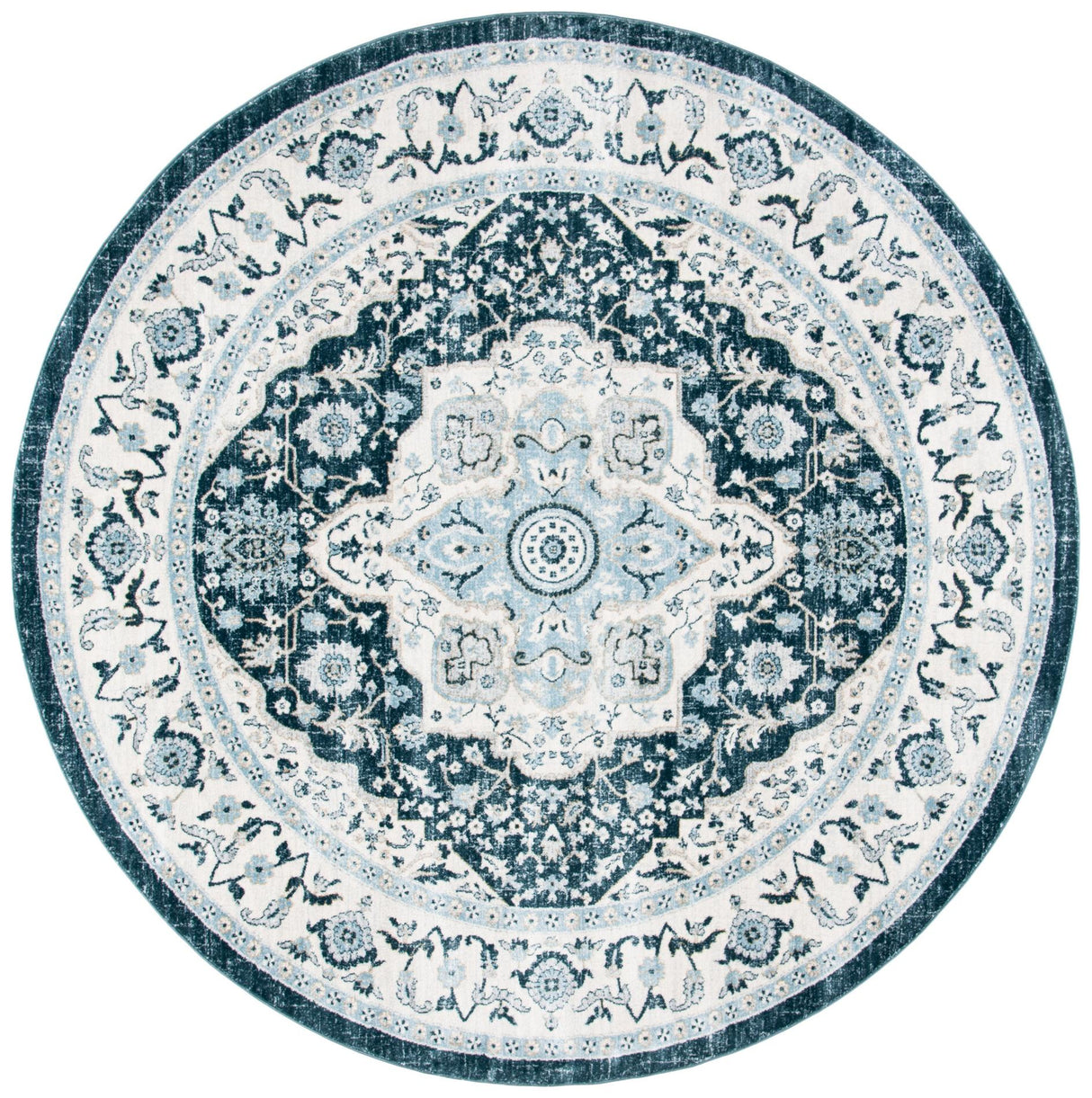 Safavieh Isabella Isa936N Navy/Creme Rug - Safavieh - isa936n - 7r