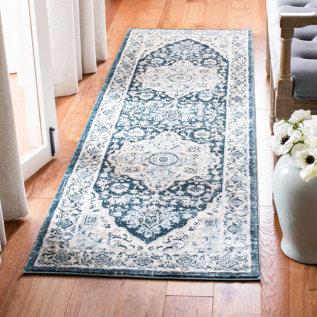 Safavieh Isabella Isa936N Navy/Creme Rug - Safavieh - isa936n - 7sq