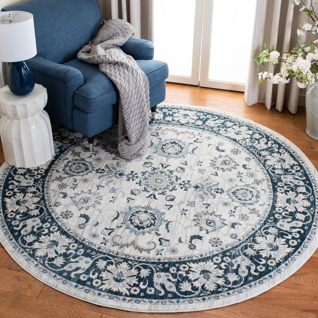 Safavieh Isabella Isa940A Cream/Navy Rug - Safavieh - isa940a - 4r